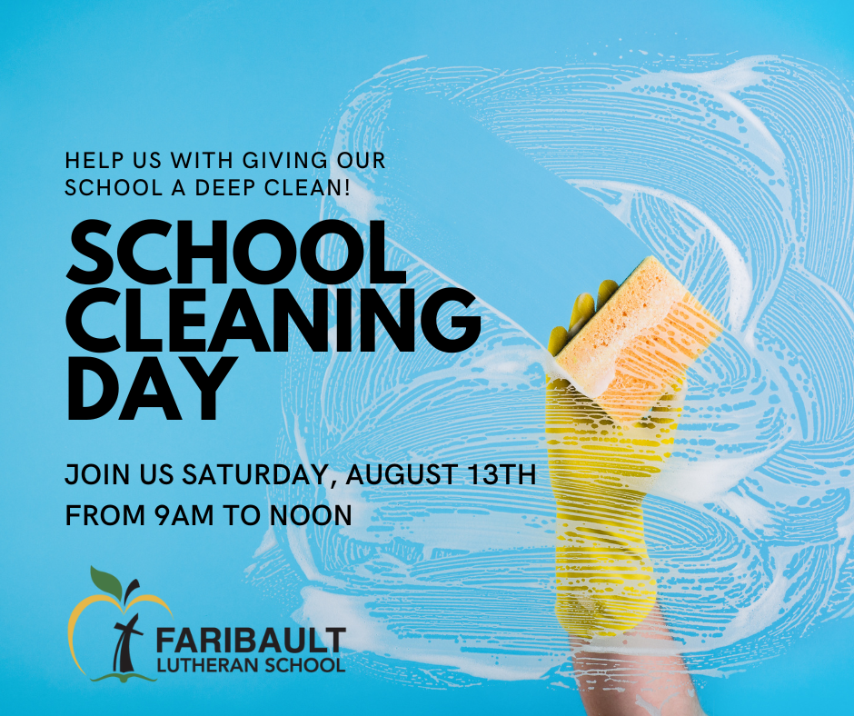 School Cleaning Day Faribault Lutheran School